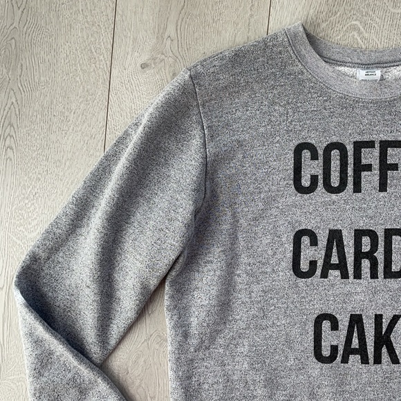 The Sweet Life Coffee Cardio Cake Sweater Printed on Jerico Brand Size Medium - Picture 4 of 13